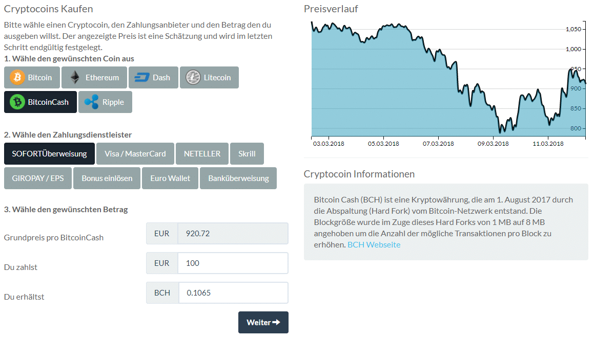 Anleitung Bitcoin Cash Kaufen Und Verkaufen Bch Coincierge De - 