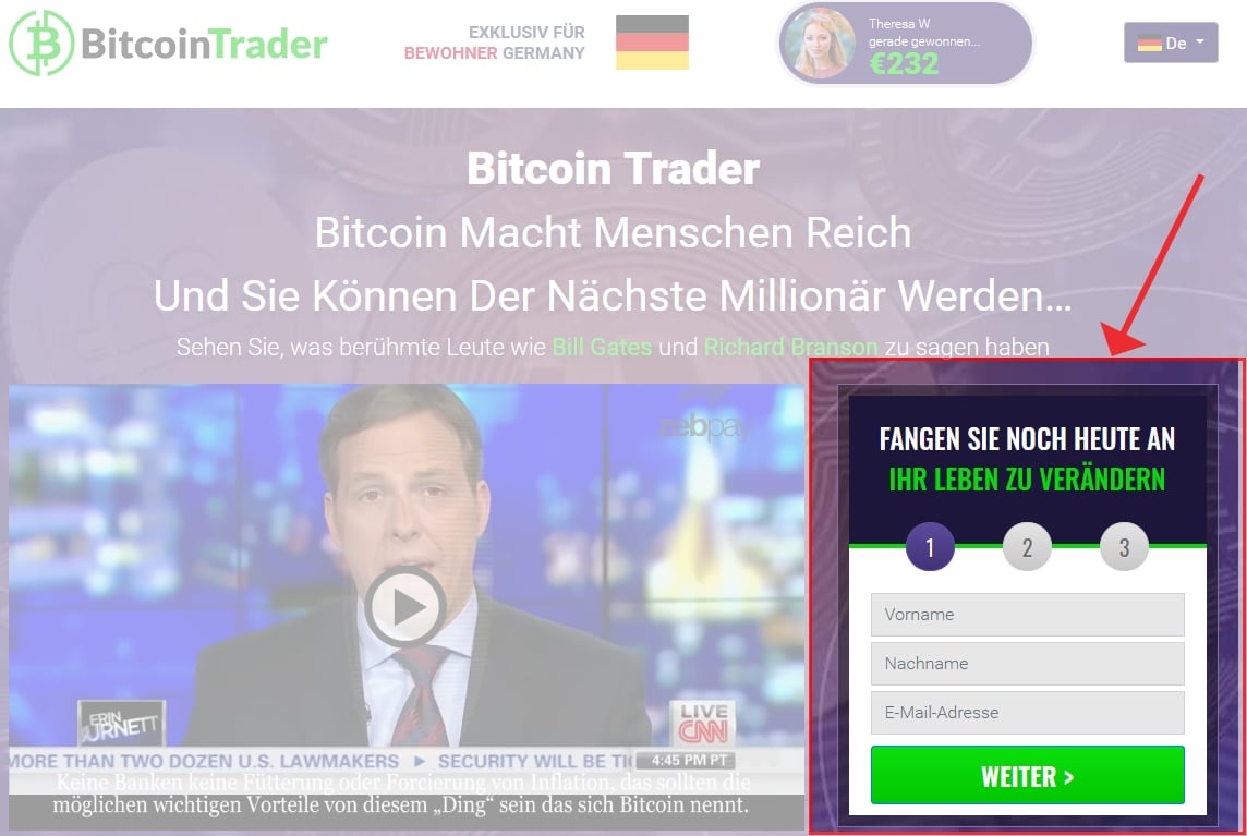 bitcoin trader anmedung