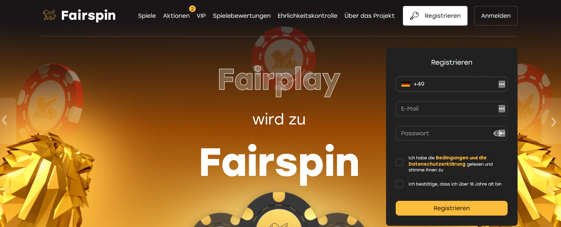 Fairspin.io Test