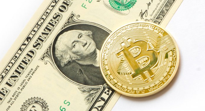 Dollar und Bitcoin