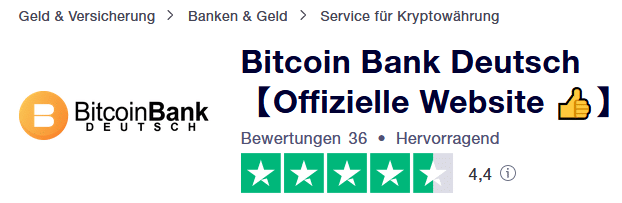 Bitcoin bank Trustpilot