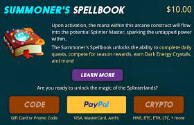Splinterlands Summoners Spellbook