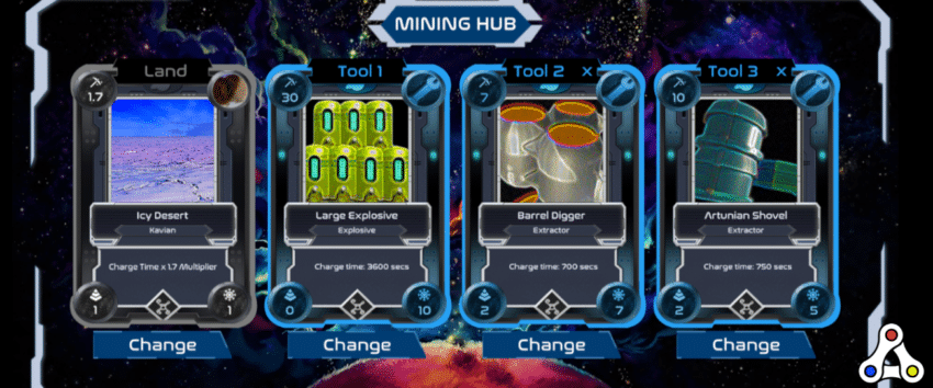 Der Mining HUB in Alien Worlds
