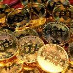 Mehrere Bitcoin Münzen