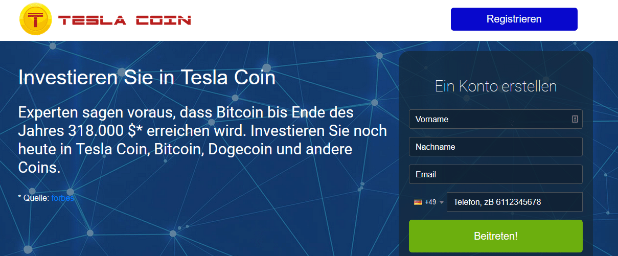 Tesla Coin Test