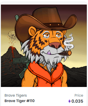 NFT Projekte Brave Tigers