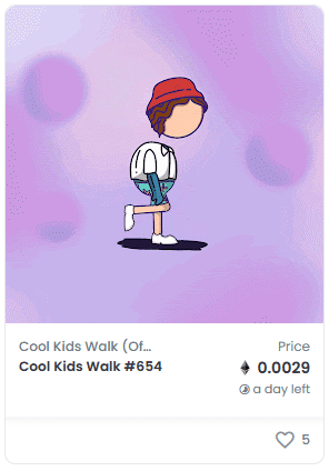 Cool Kids Walk OpenSea