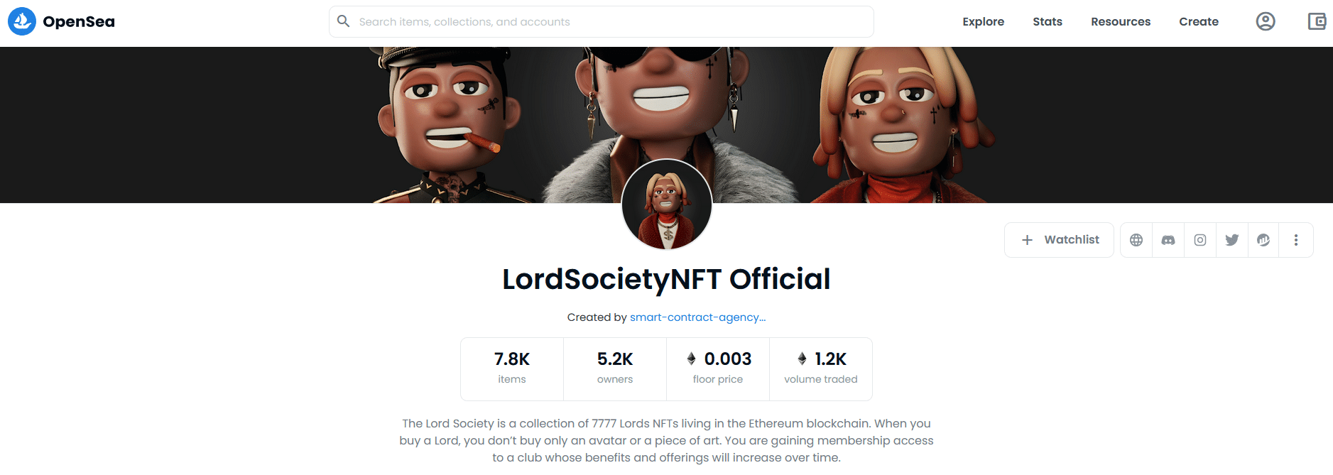 Lord Society NFTs OpenSea