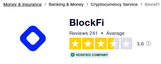 BlockFi Trustpilot