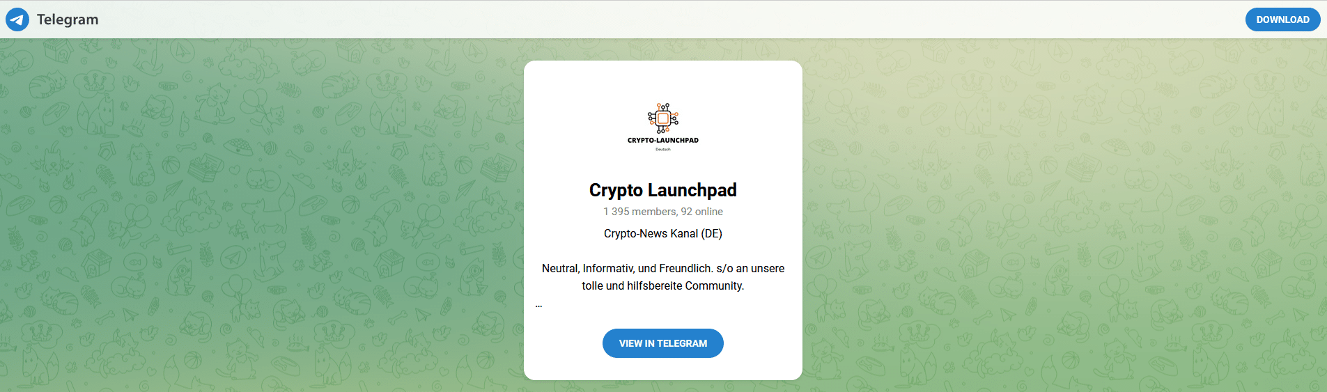 Crypto Launchpad Telegram