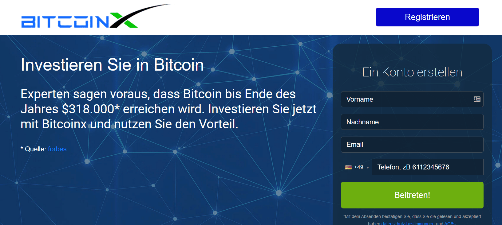BitcoinX Test