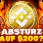 Binance Coin Kurs Prognose BNB erholt sich zwar – doch der Rückgang auf $200 droht