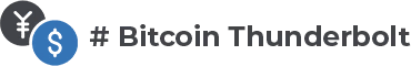 Bitcoin Thunderbolt Logo