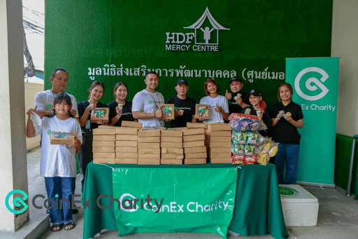 In Thailand unterstützte CoinEx Charity das Mercy Children Programm der Human Development Foundation (HDF)