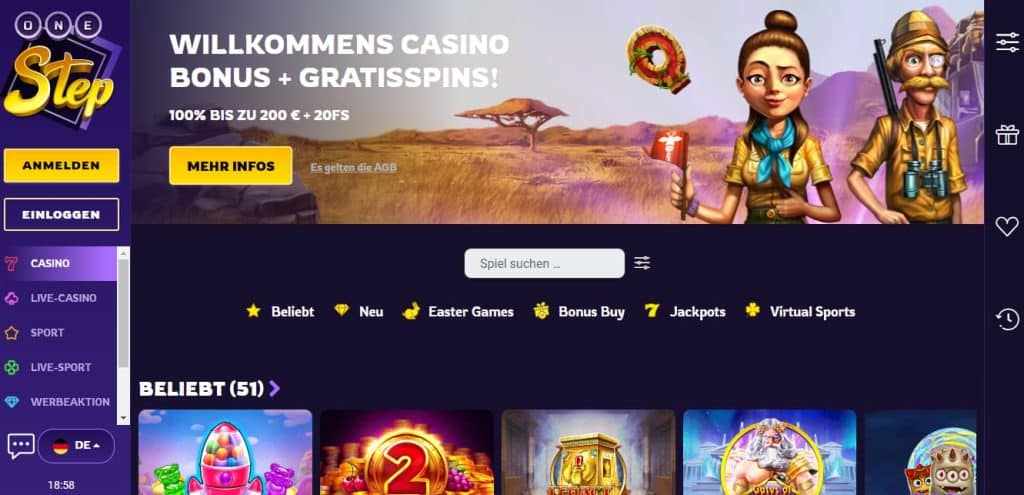 Onestepcasino Online Casino