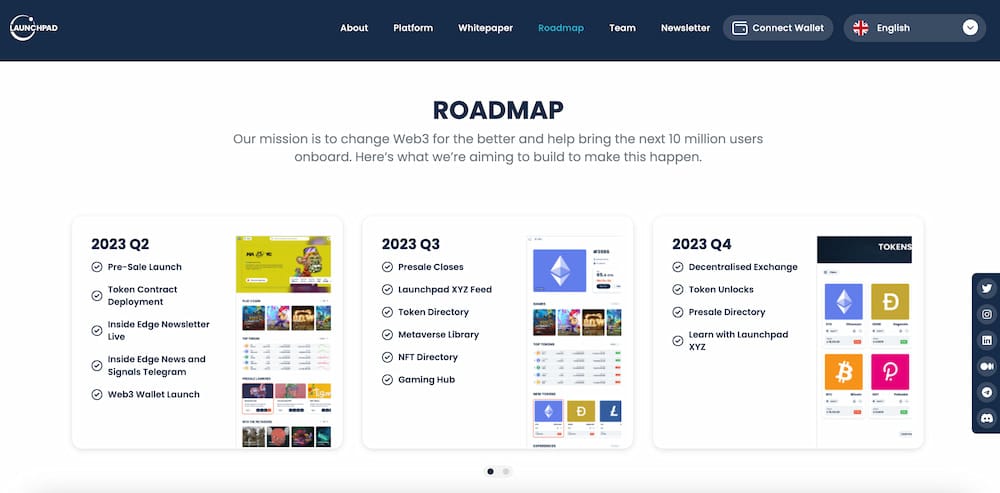 Launchpad Roadmap