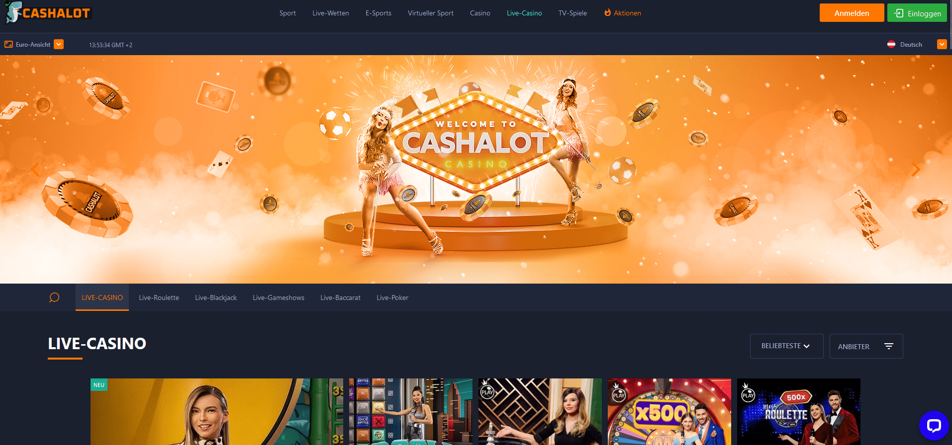 Cashalot Live Casino