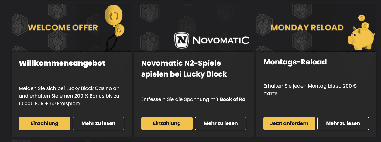 Lucky Block Casino BOnus