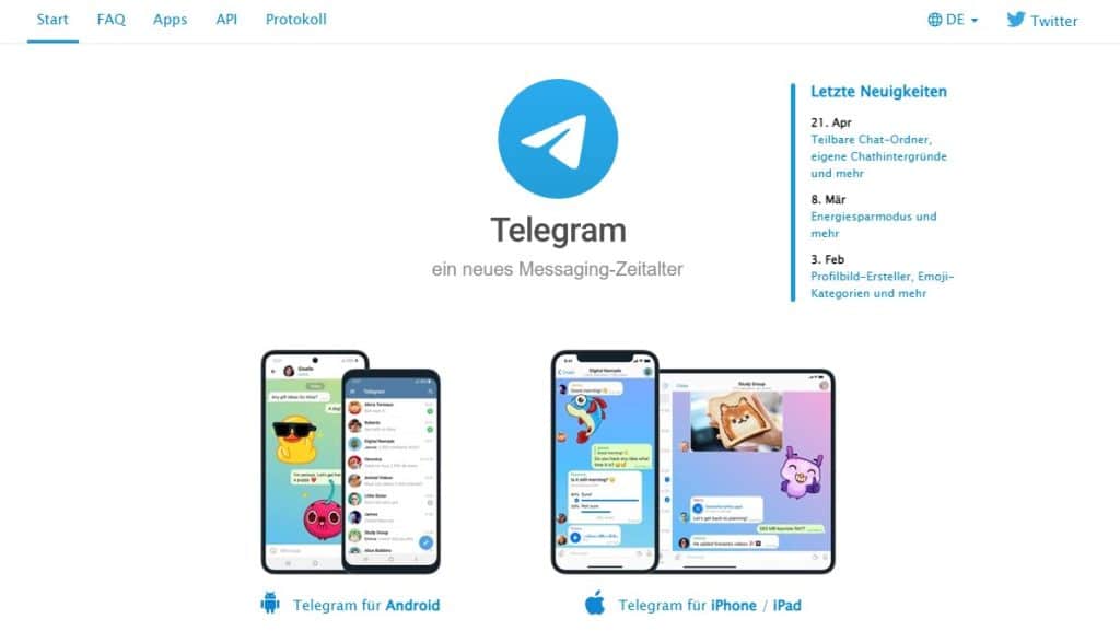 Telegram App installieren