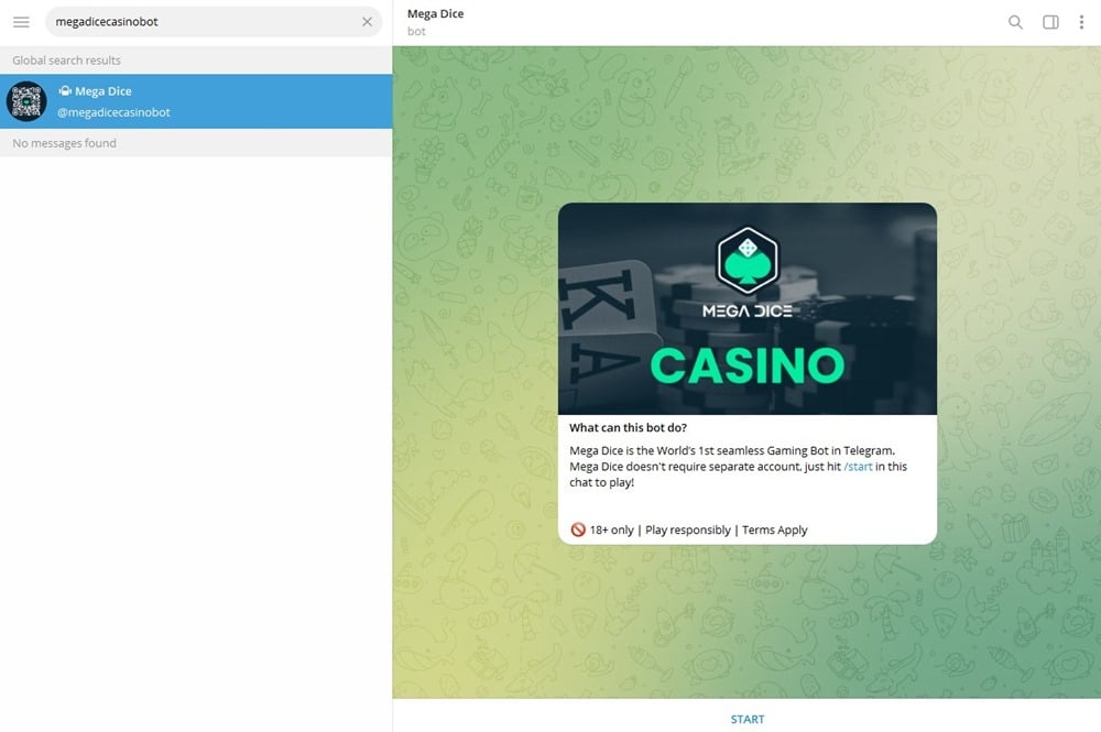 Telegram Casino finden