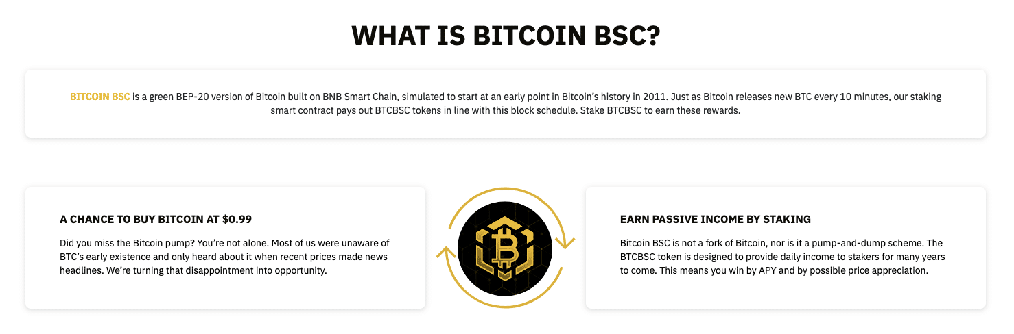 Bitcoin BSC Erklärung