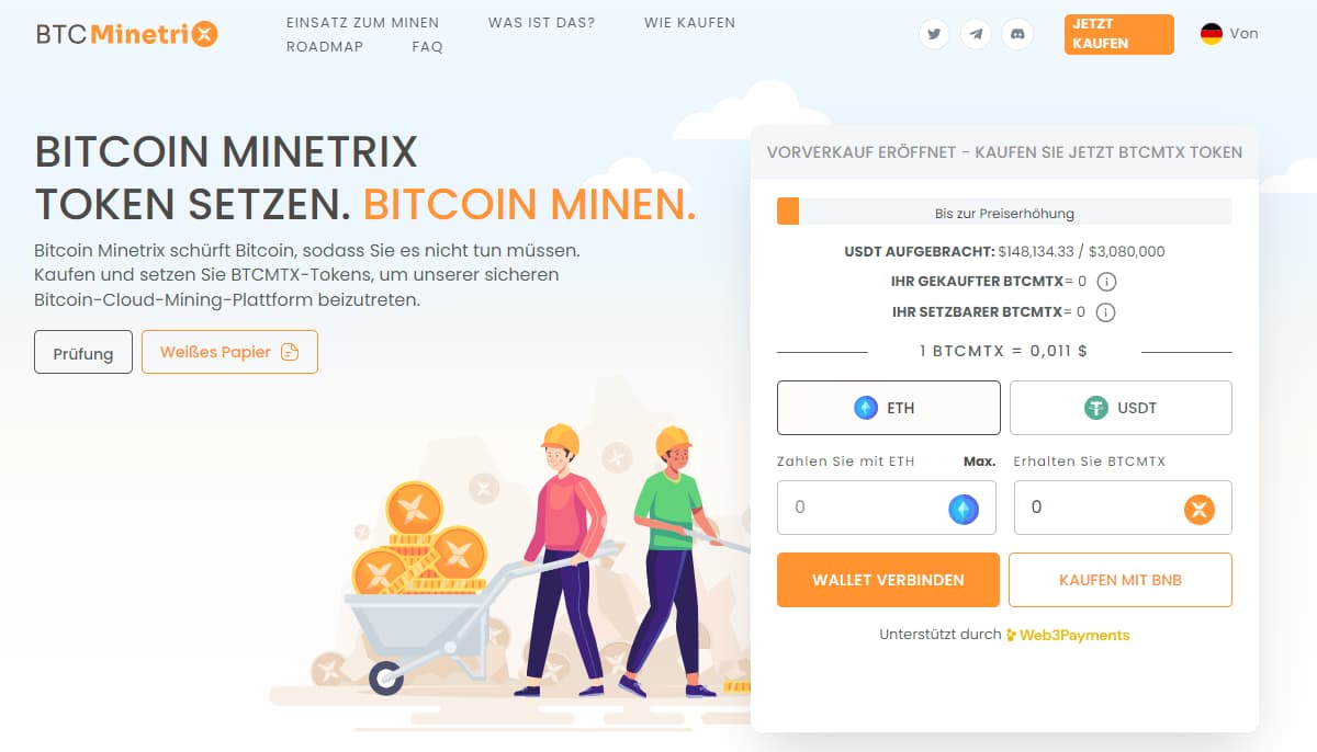 Bitcoin Minetrix ($BTCMTX) – Was ist das