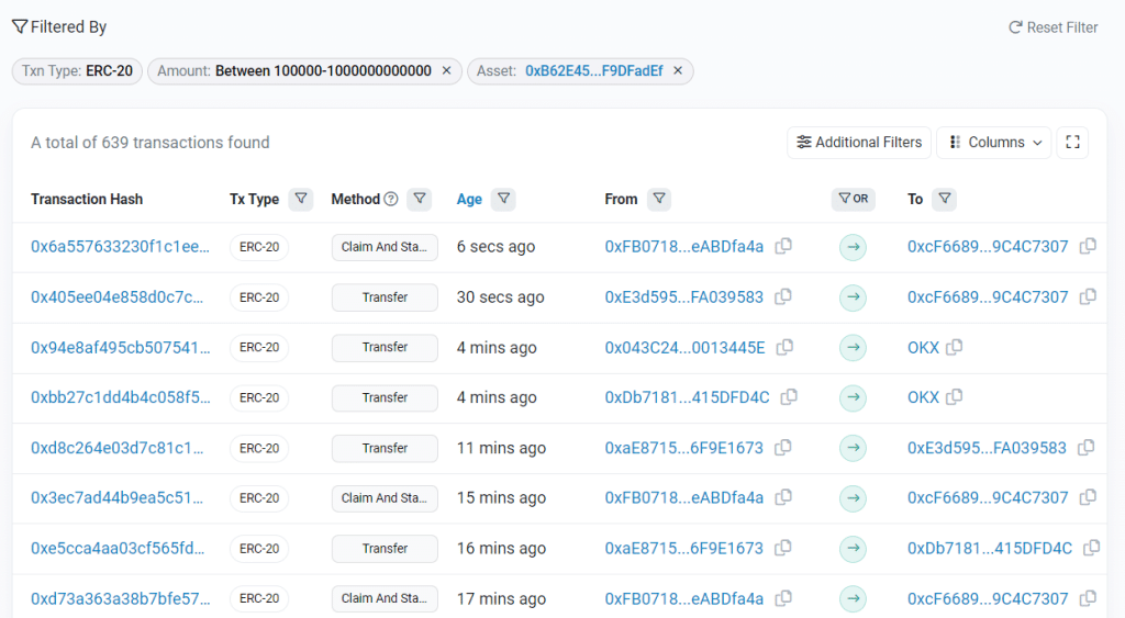 Ethereum Presale buys Etherscan