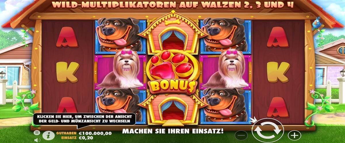 Spielanleitung - Online-Spielautomat The Dog House