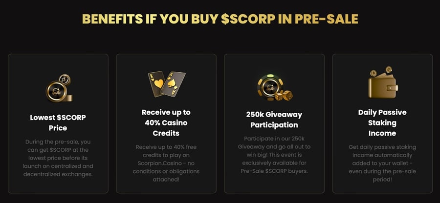 Scorpion Casino-Vorverkauf