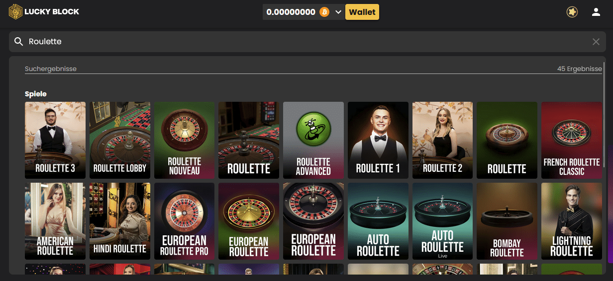Lucky Block Casino Roulette