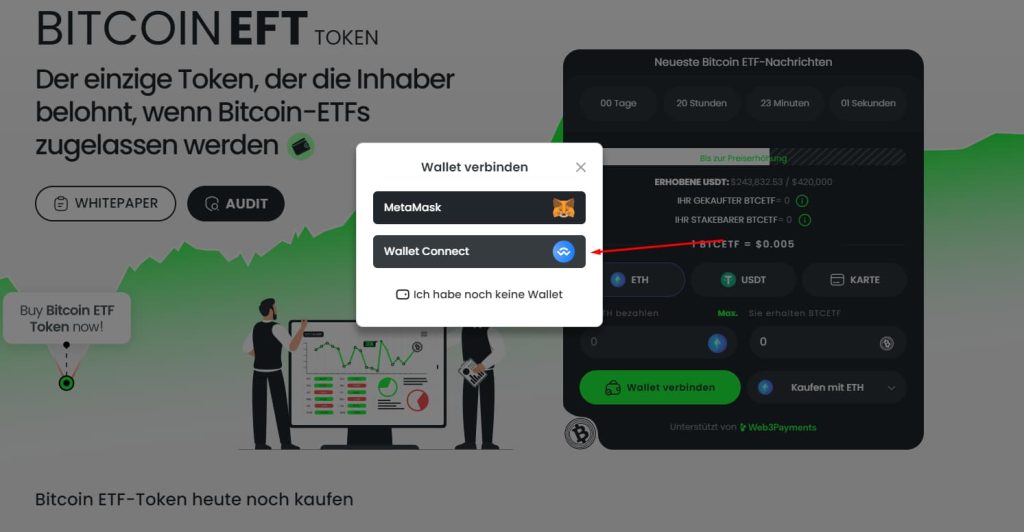 Trustwallet verknüpfen für Bitcoin ETF