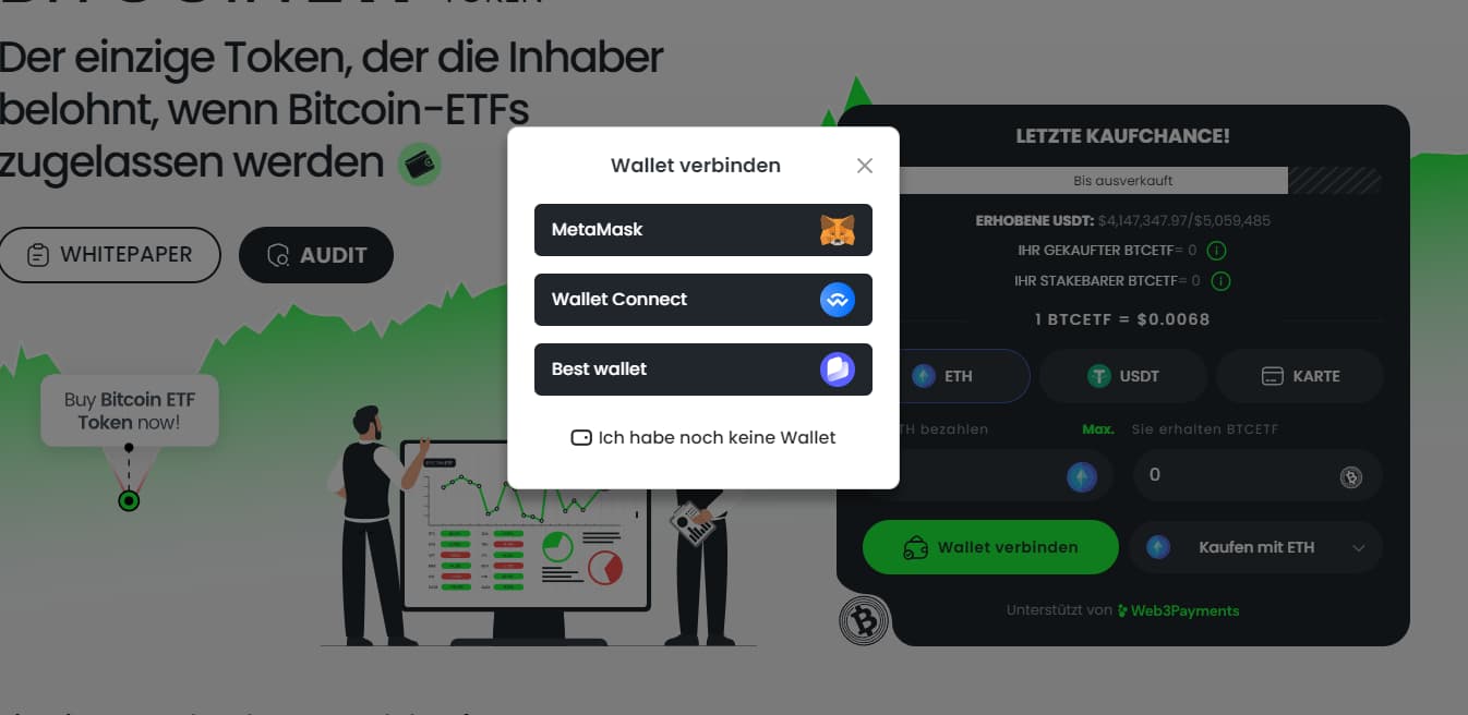 Bitcoin ETF wallet verknüpfen