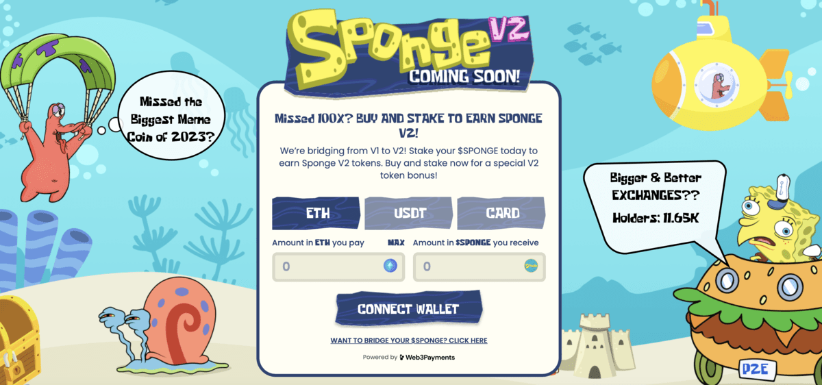 SpongeV2 kaufen und staken