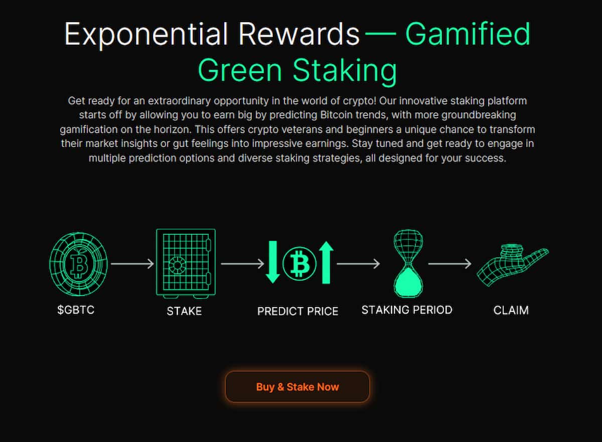 Grüne Bitcoin (GBTC)-Belohnungen