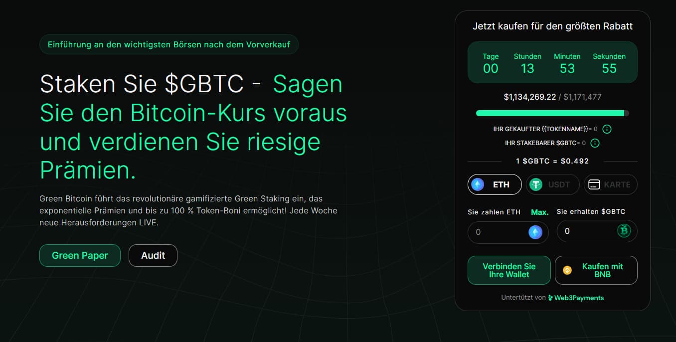 Green Bitcoin kaufen