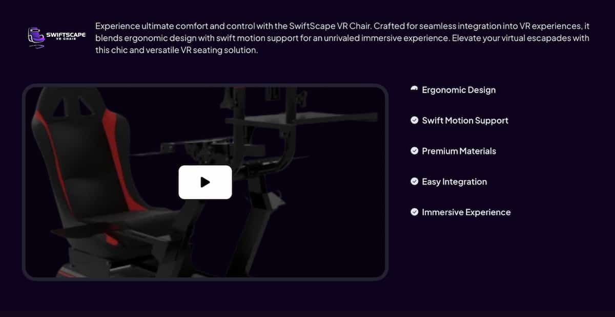 SwiftScape VR Chair