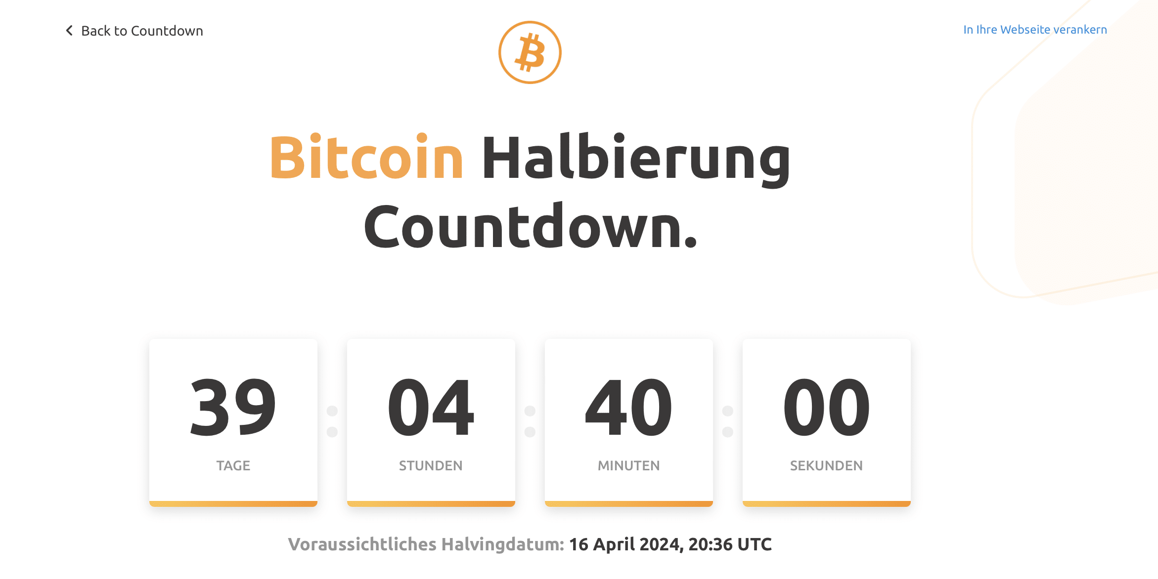 Halving Countdown