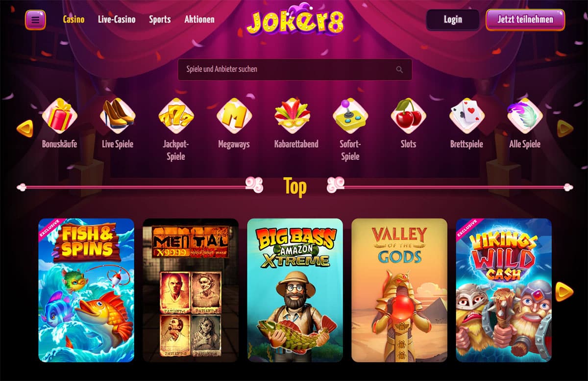 Joker 8 Casino Games