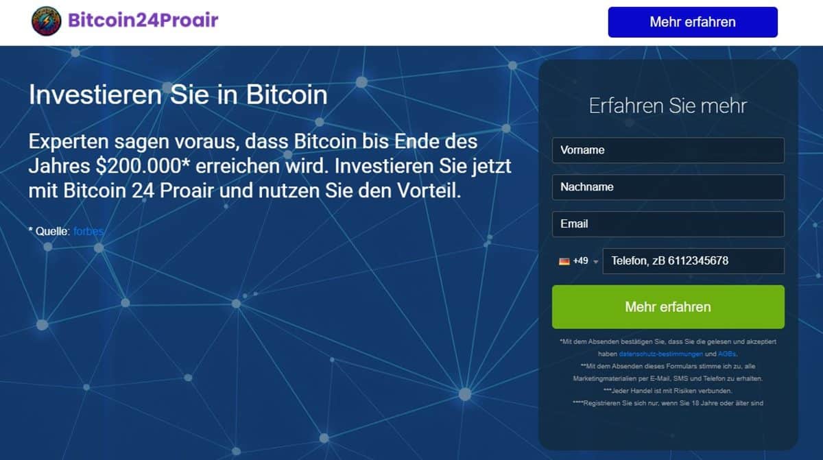 Bitcoin 24 Pro Air Funktionierung