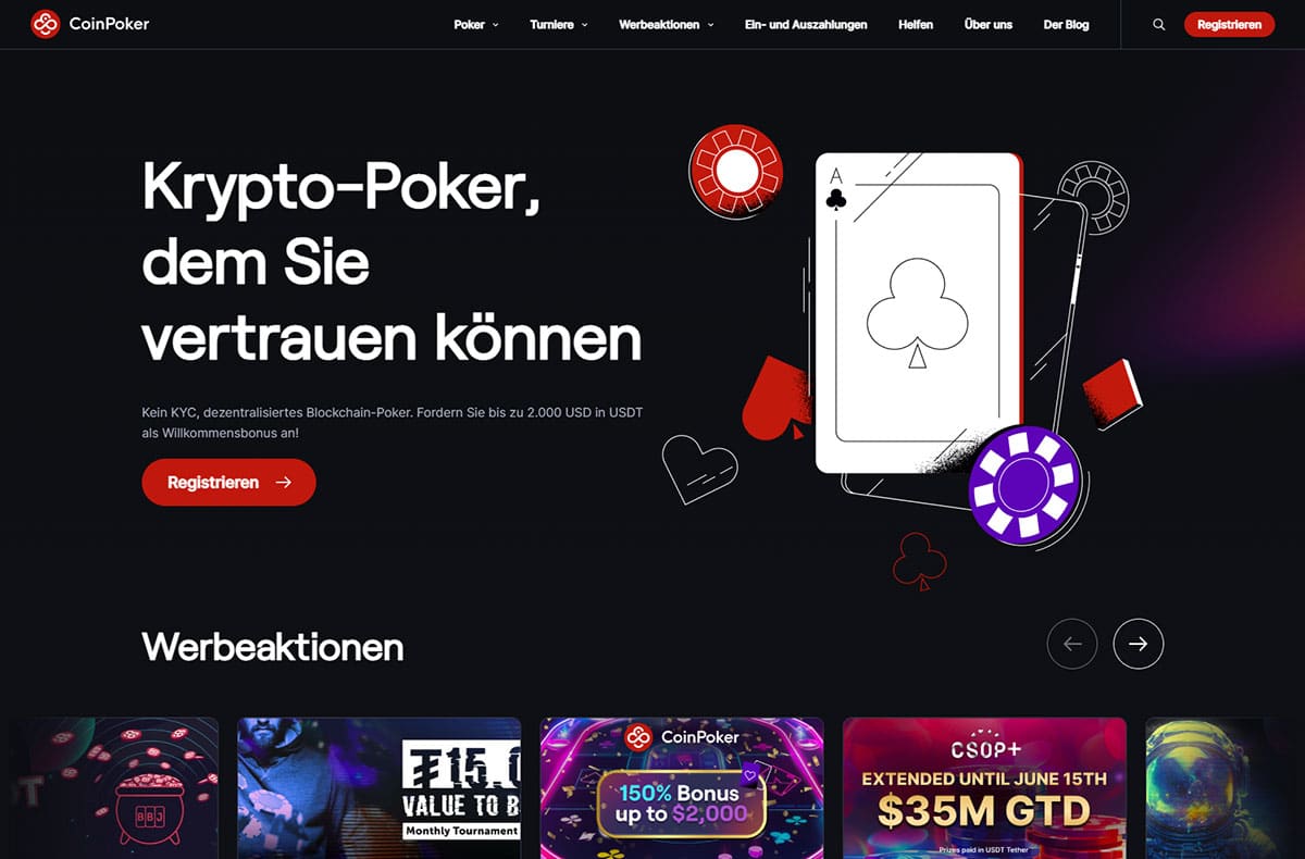 Coinpoker Homepage 1
