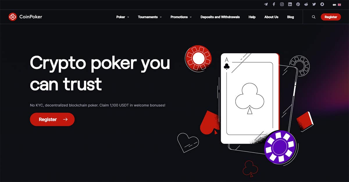 Coinpoker Homepage