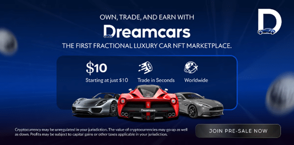 Dreamcars stellt die erste Kryptowährung für den Handel mit Luxusautos auf der Blockchain vor
