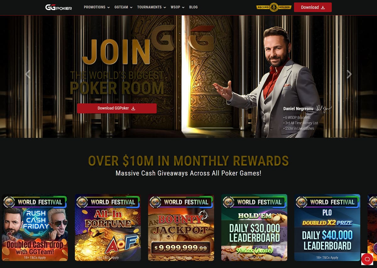 GG Poker Homepage