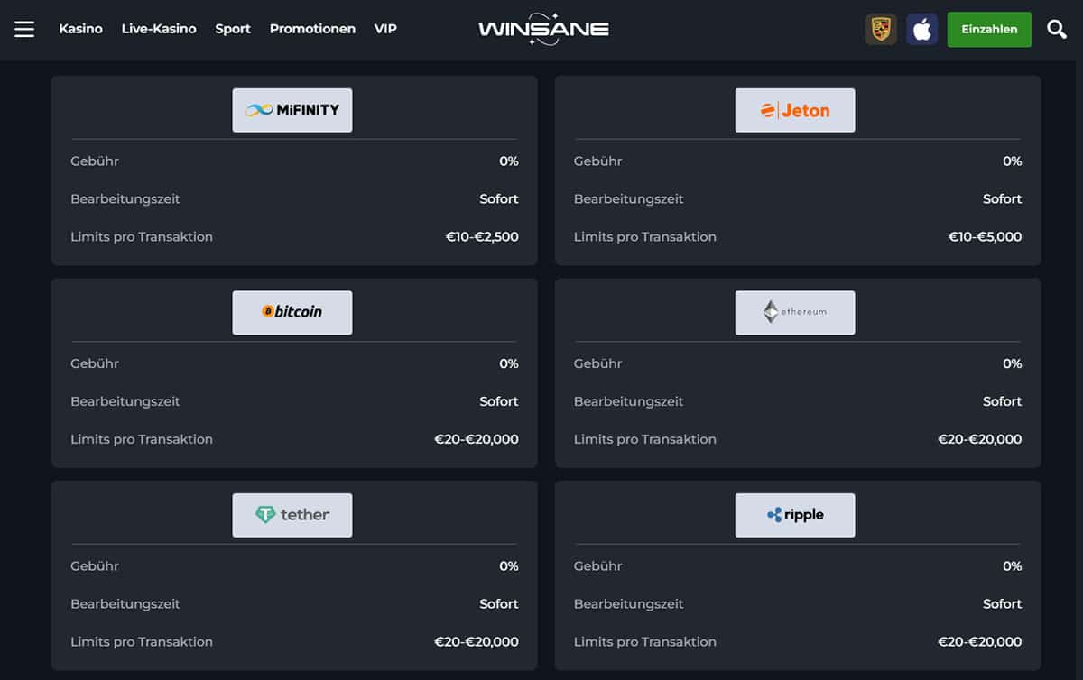 Winsane Deposit