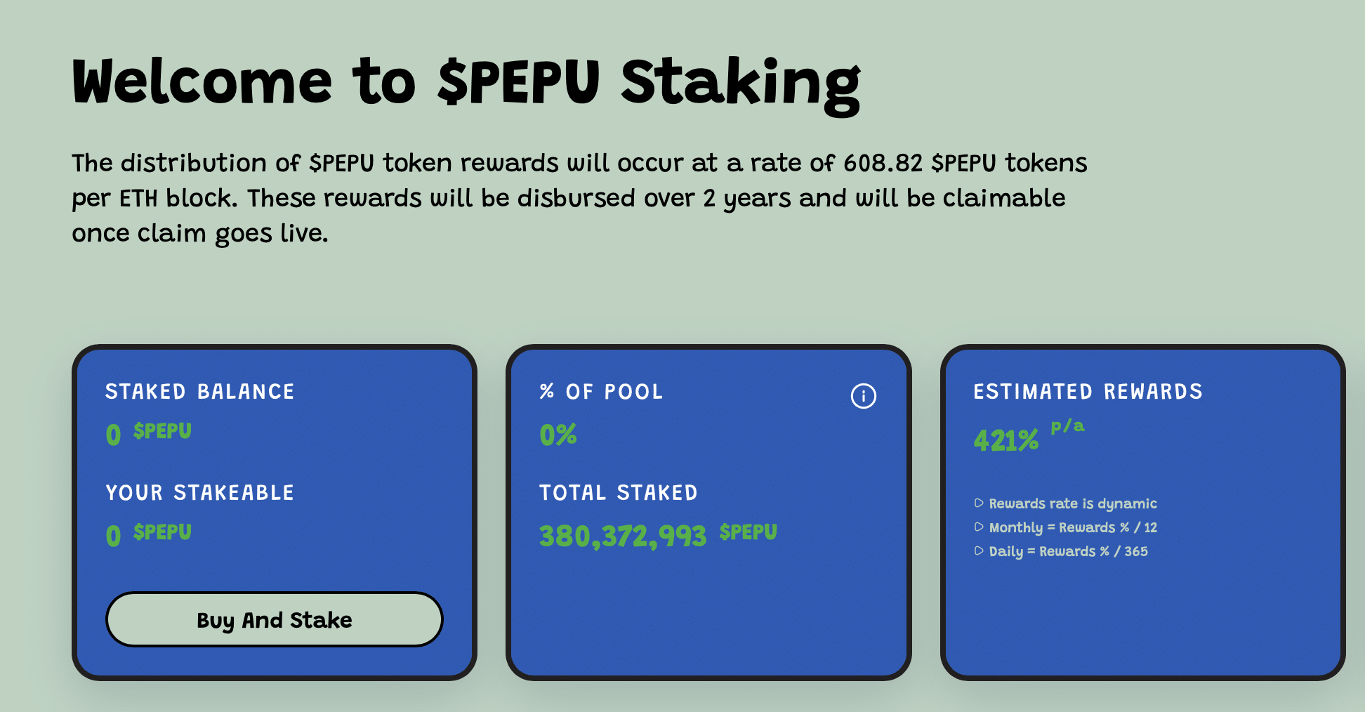 PEPU Staking Dashboard