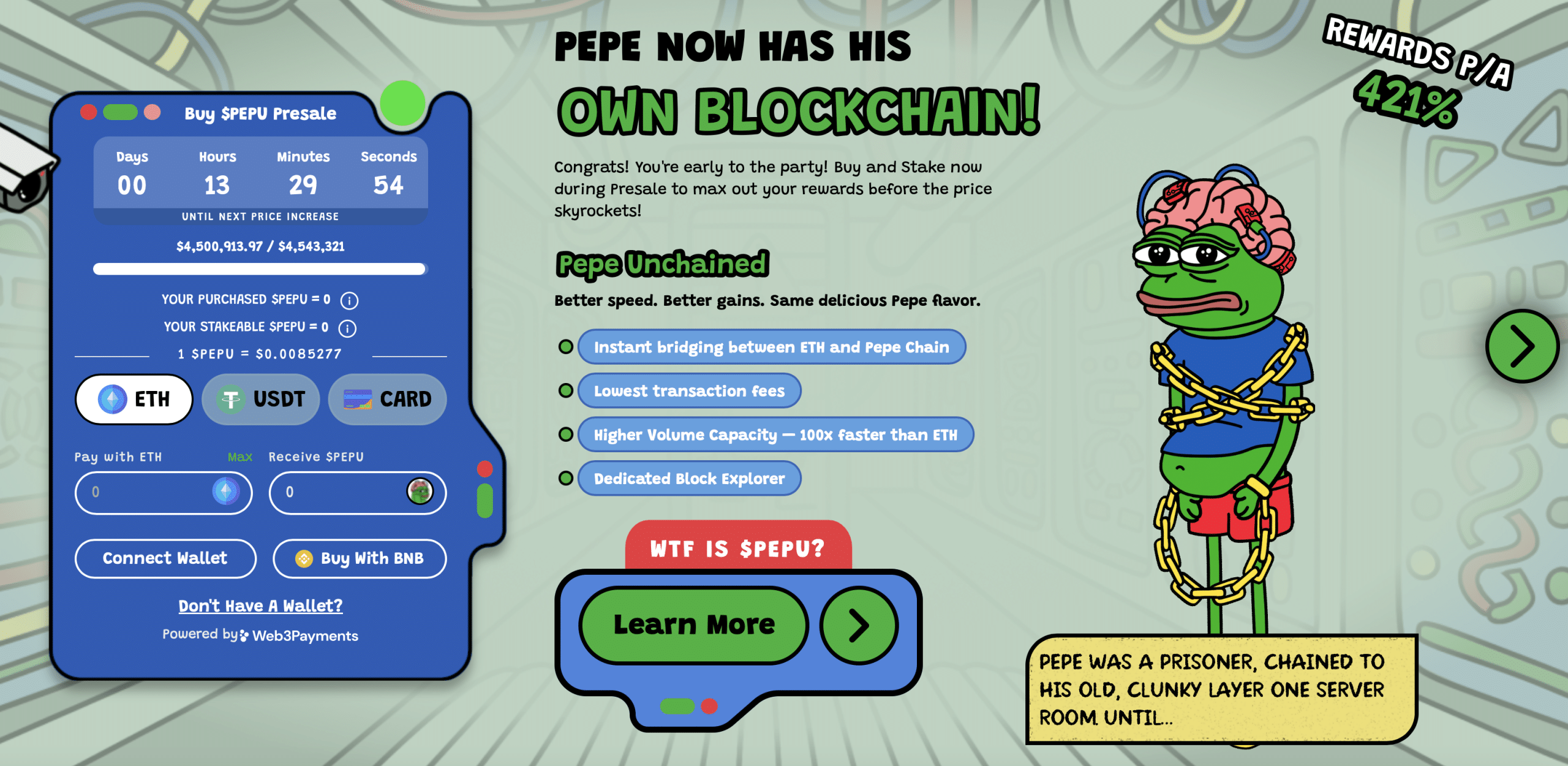 Pepe Unchained Vorverkauf