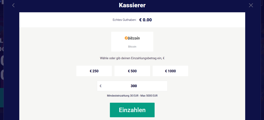 Frumzi Casino Einzahlung Bitcoin