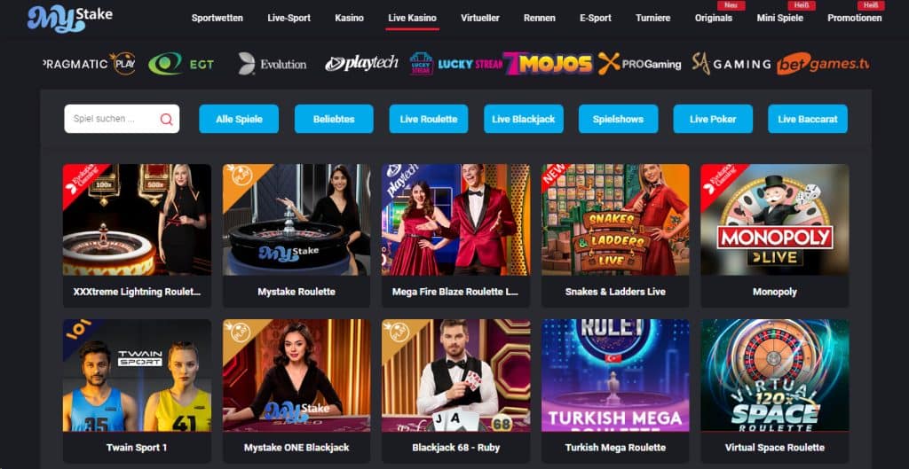 Mystake Live Casino