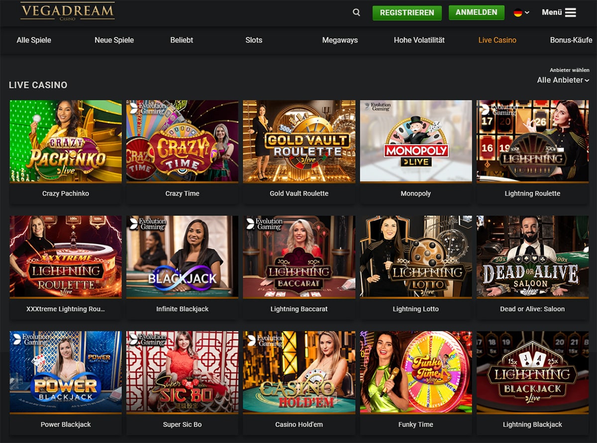 Vegadream Casino Live