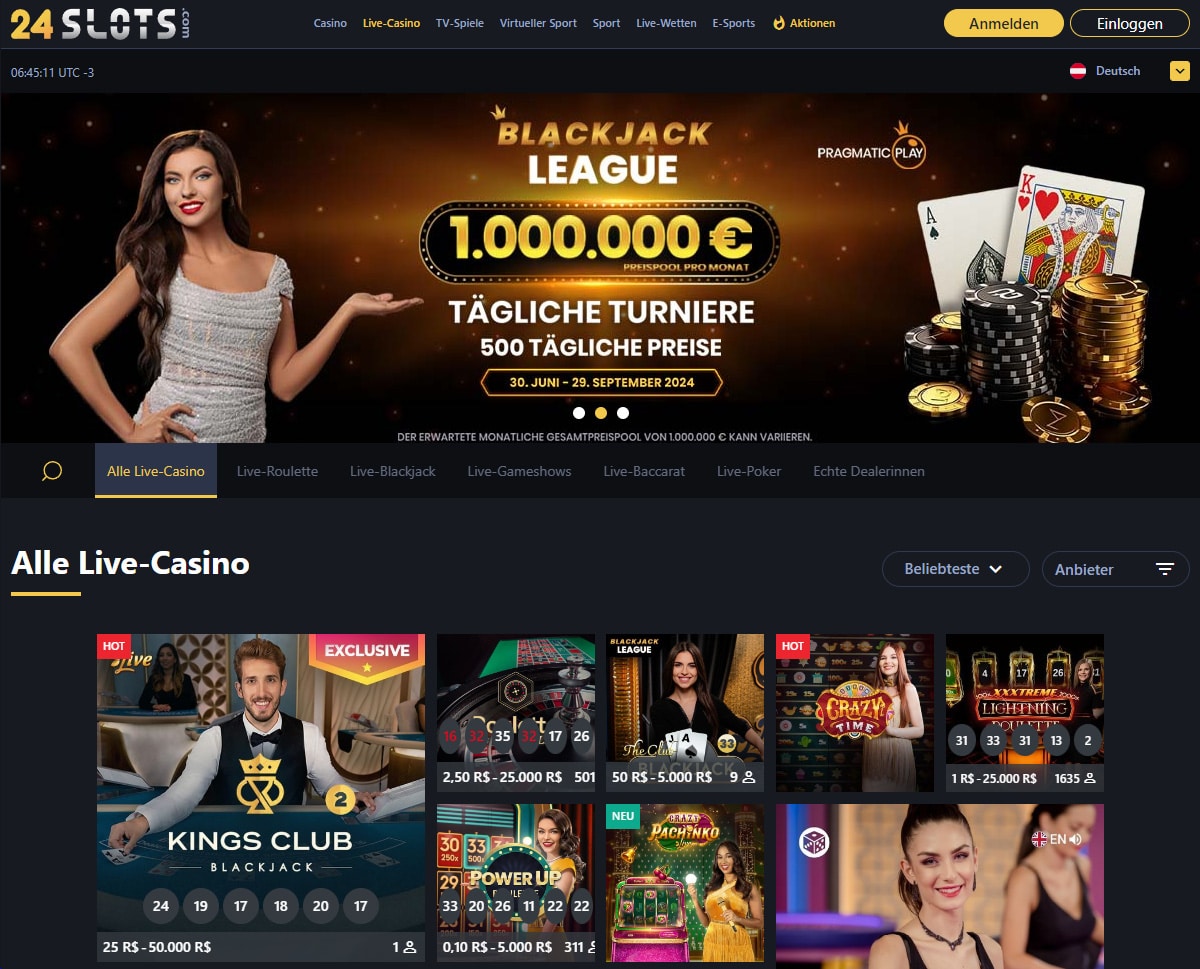 24 Slots Live Casino